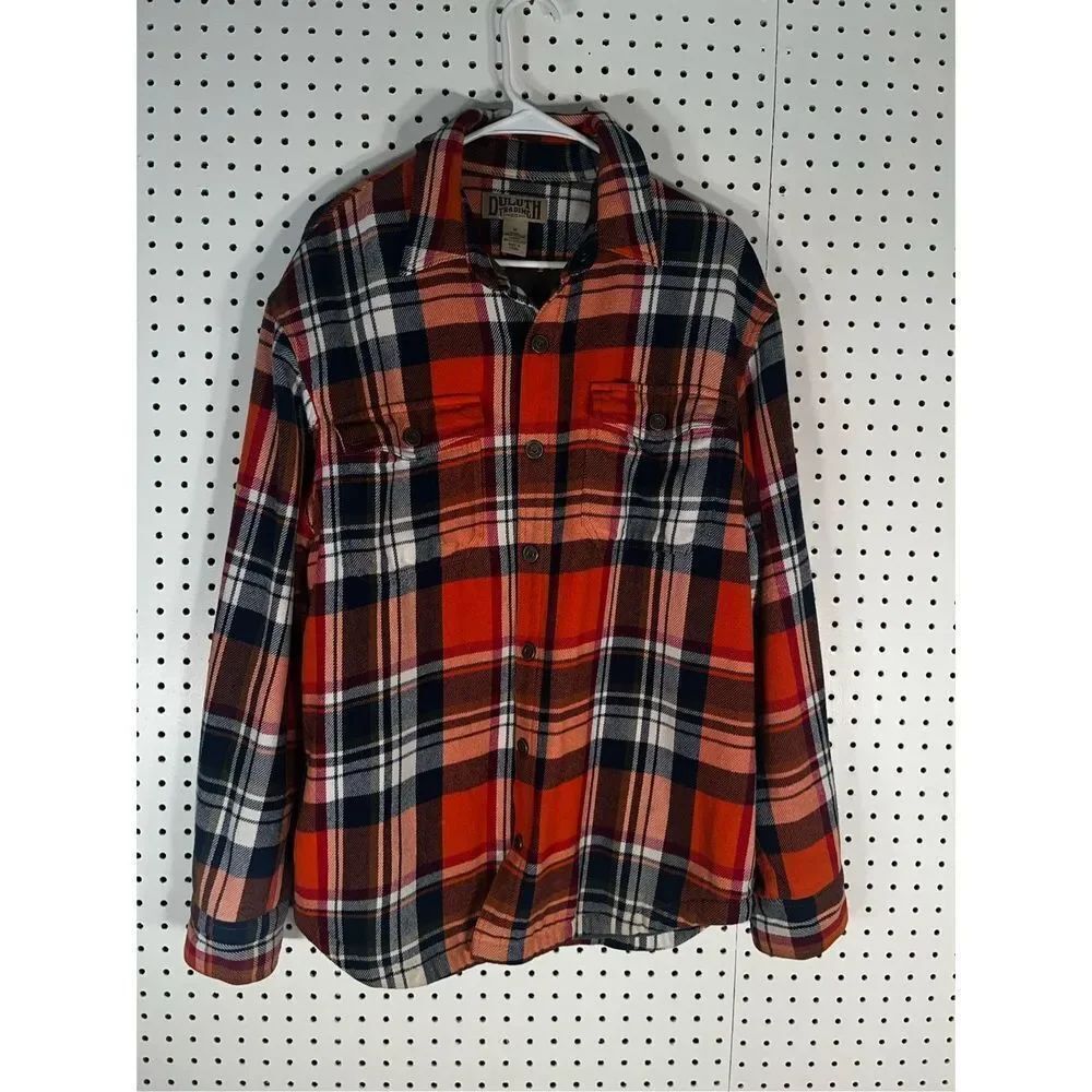 Duluth Trading button down flannel jacket